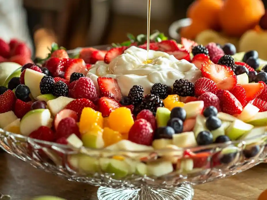 Ensalada de frutas cremosa