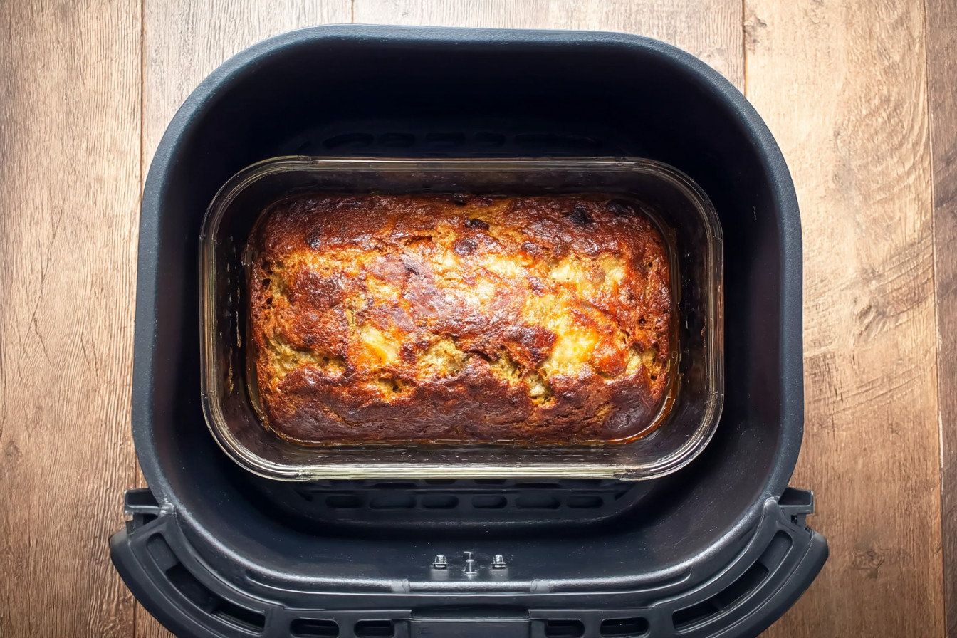 Pastel de calabacín en freidora de aire