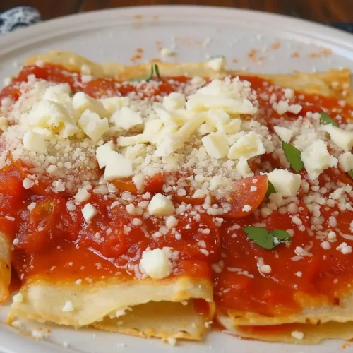 Entomatadas con Queso fresco