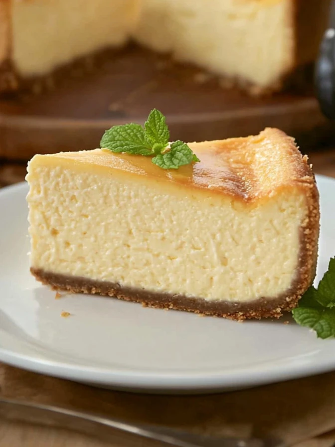 Tarta de queso La Viña, un cheesecake cremoso y delicioso.