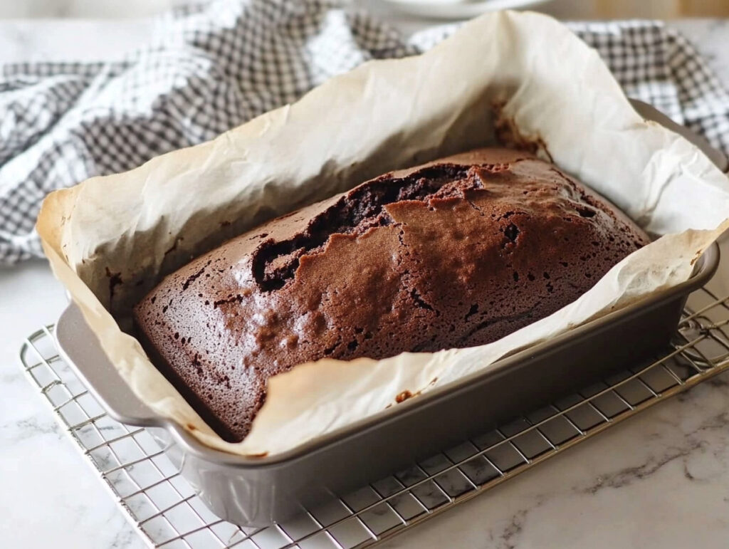 Bizcocho de chocolate esponjoso con yogur