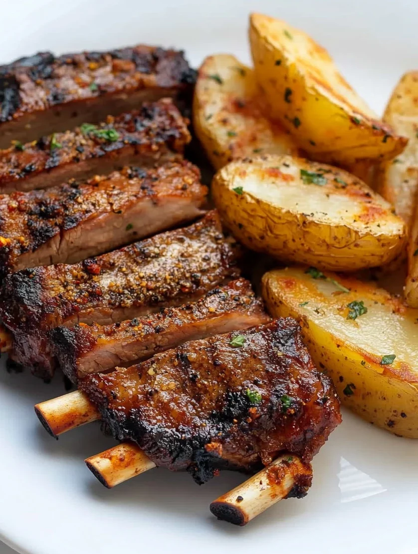 Churrasco de ternera con patatas