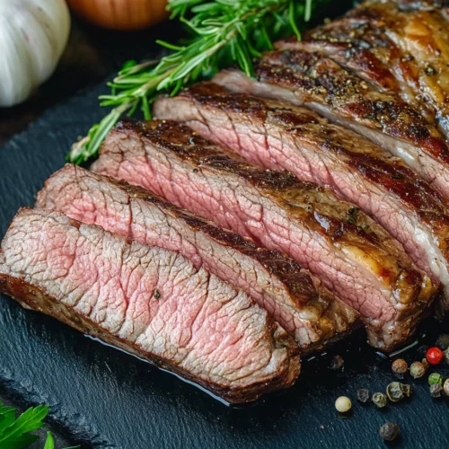 Vacío de ternera a la plancha, jugoso y lleno de sabor