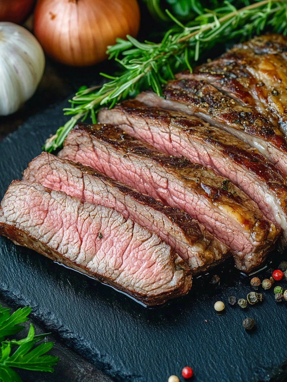 Vacío de ternera a la plancha, jugoso y lleno de sabor