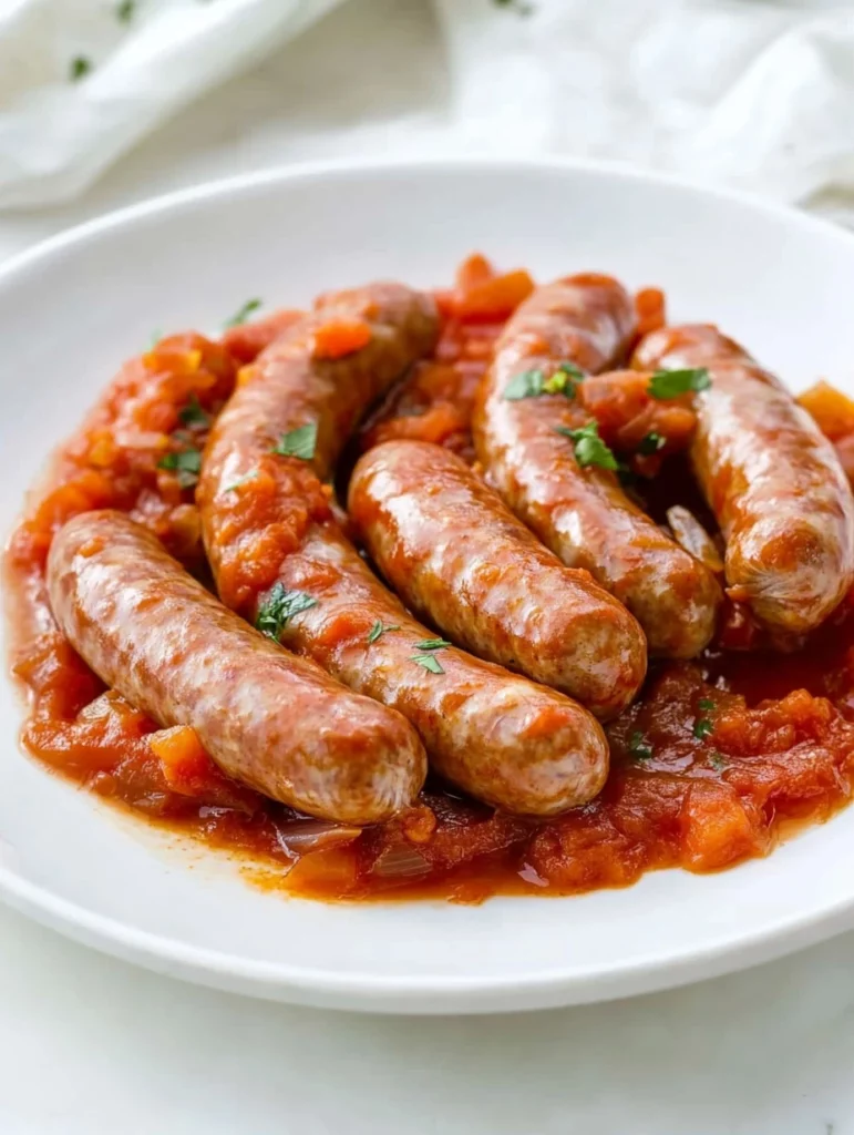 Longaniza con tomate