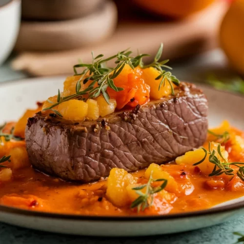Solomillo en Salsa de Naranja