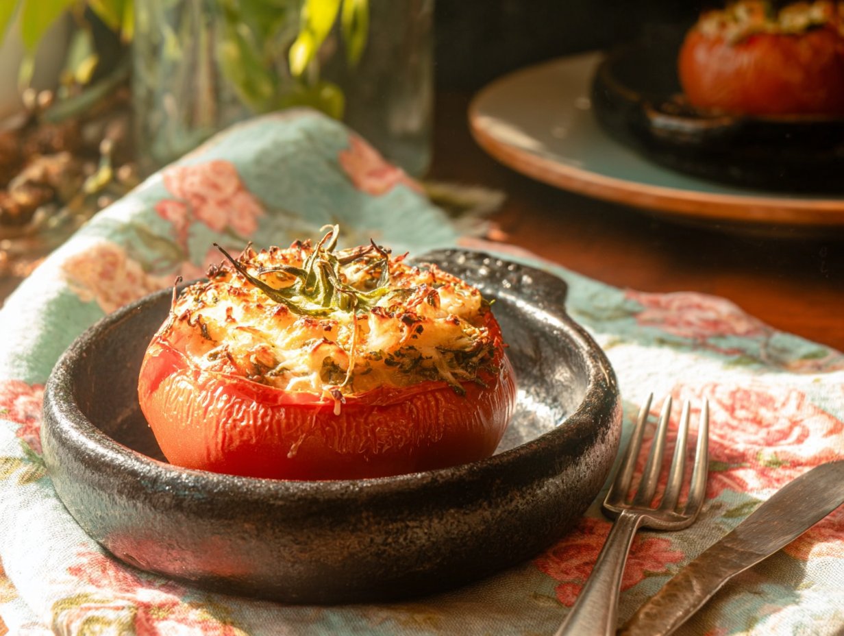 Tomates rellenos de arroz