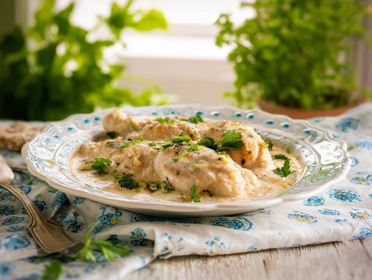 Pollo con Salsa de Almendras