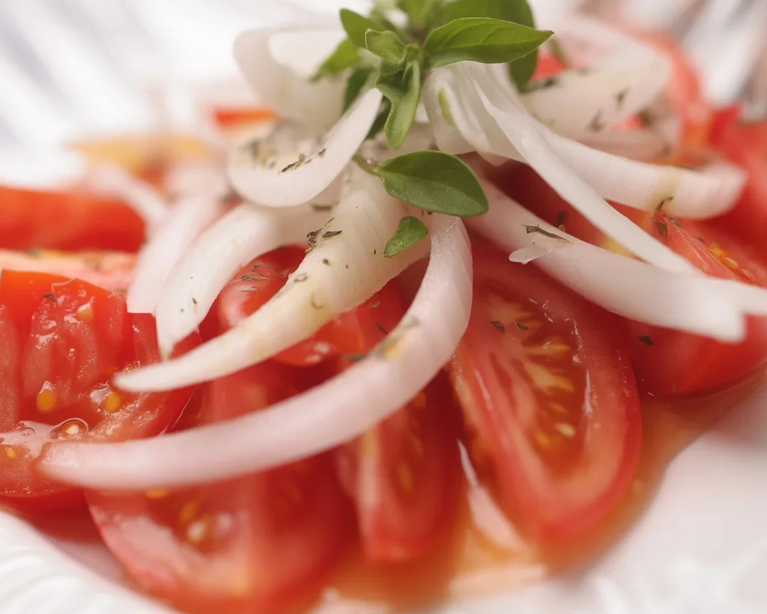 Ensalada de tomate y cebolla