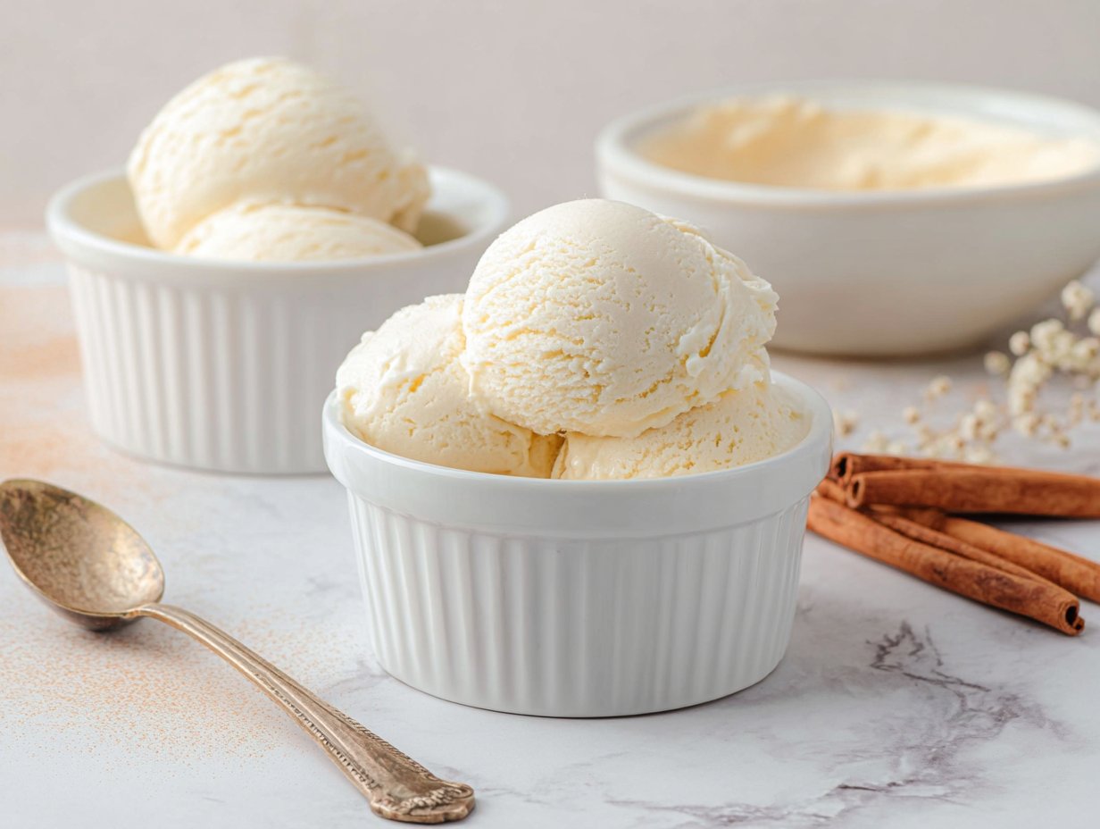 Helado de arroz con leche