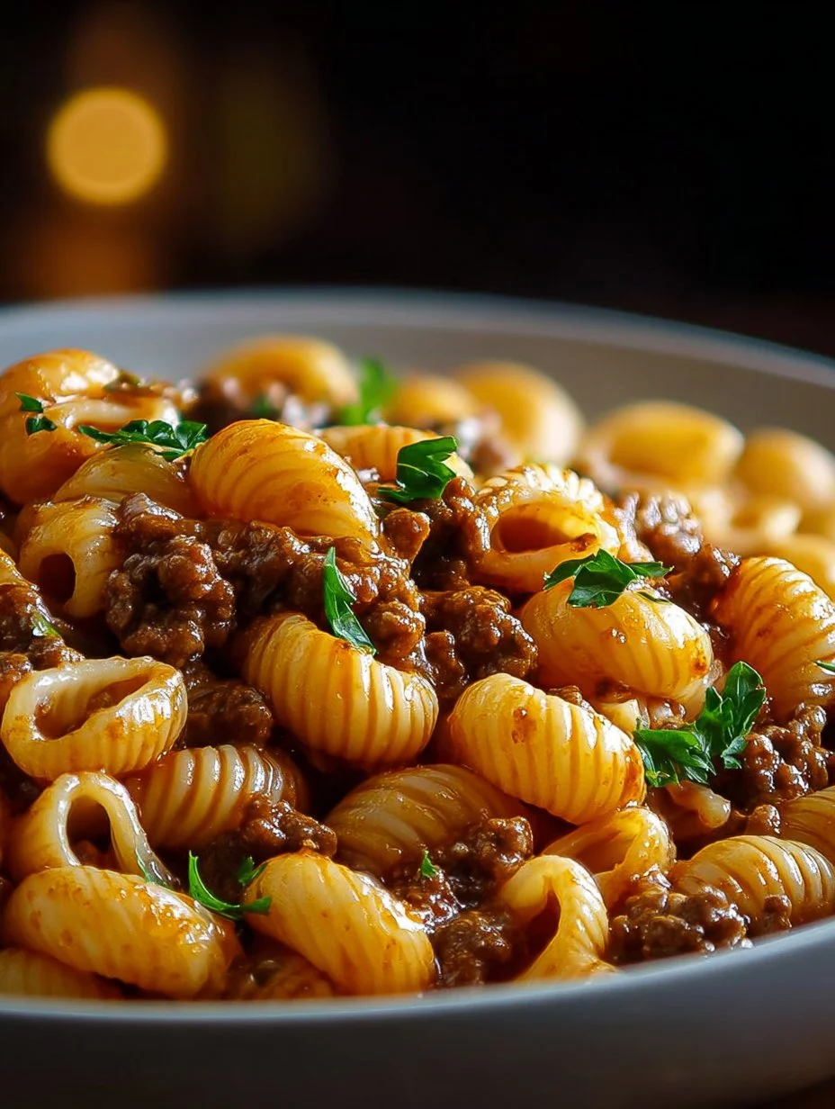 Tazón de Beefy Crema acompañado de conchas crujientes.