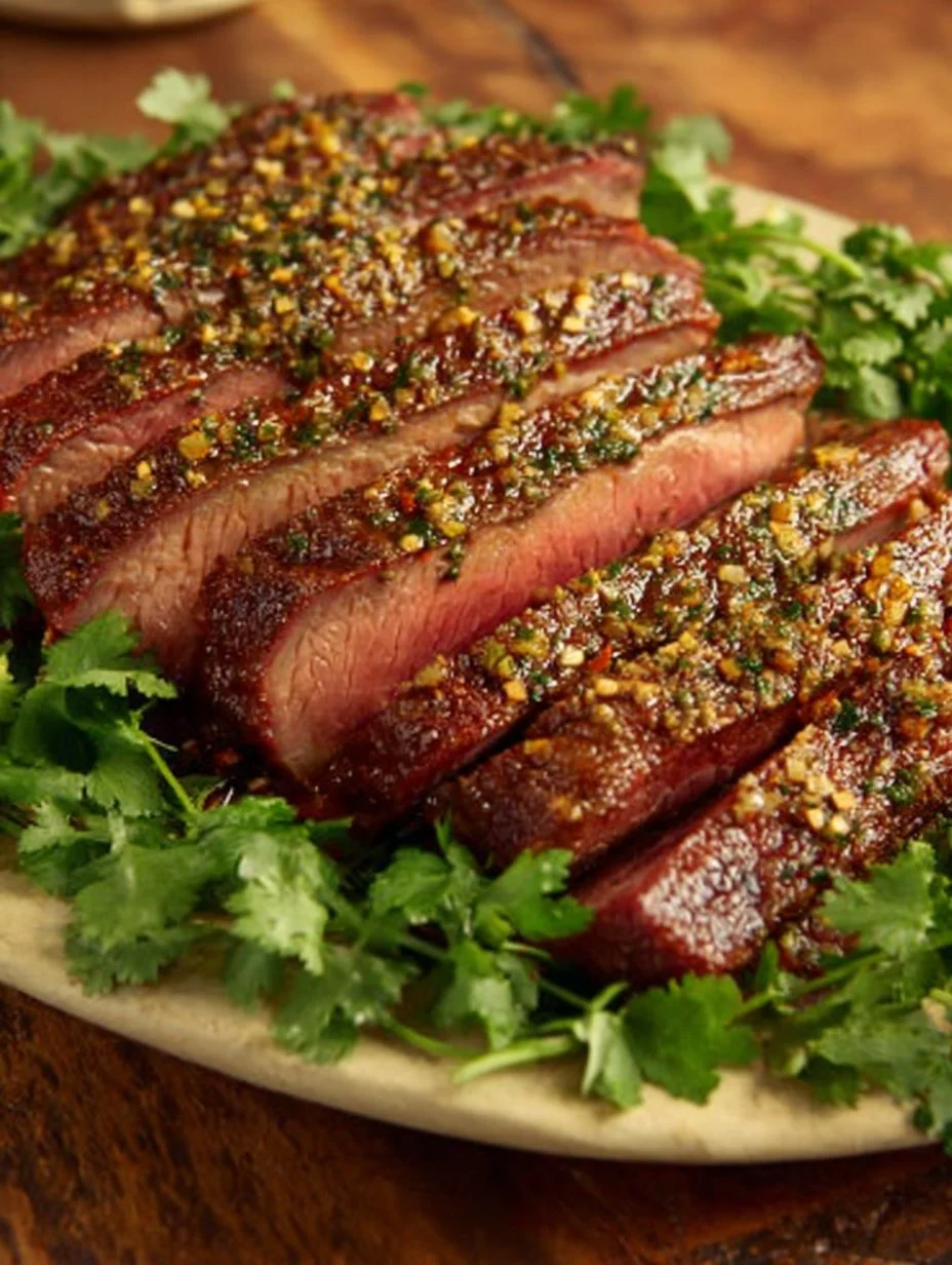 Brisket de carne en salmuera cocinándose en el horno con especias y hierbas