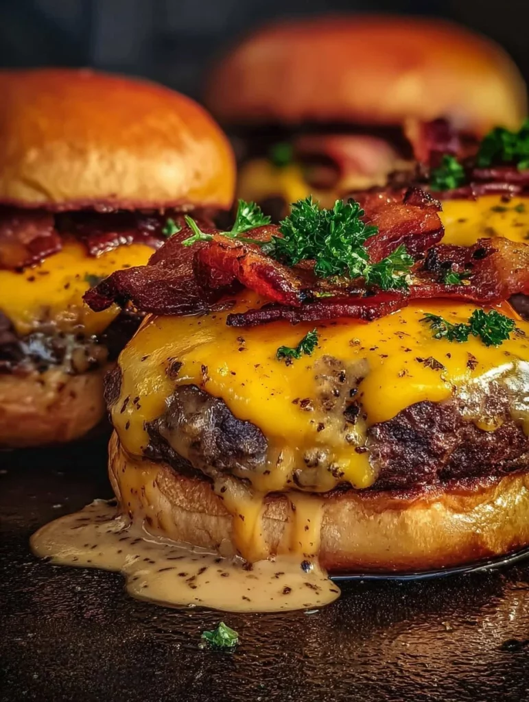 Deliciosas Crack Burgers listas para disfrutar en un plato
