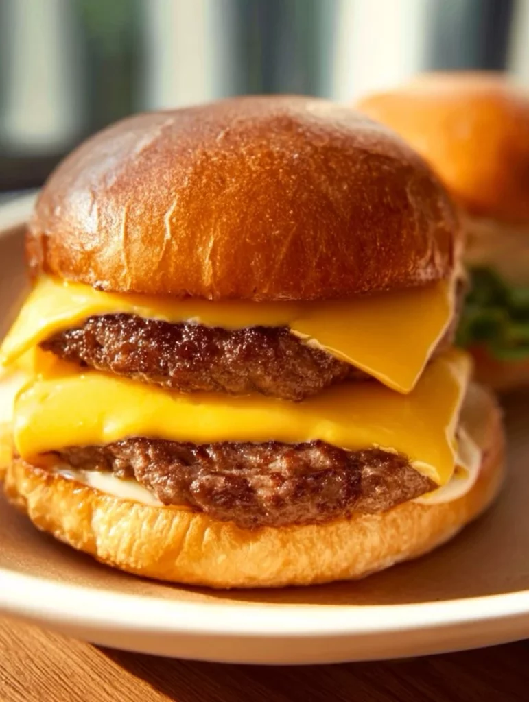 Deliciosas hamburguesas smash crujientes y jugosas, perfectas para los amantes de la comida.