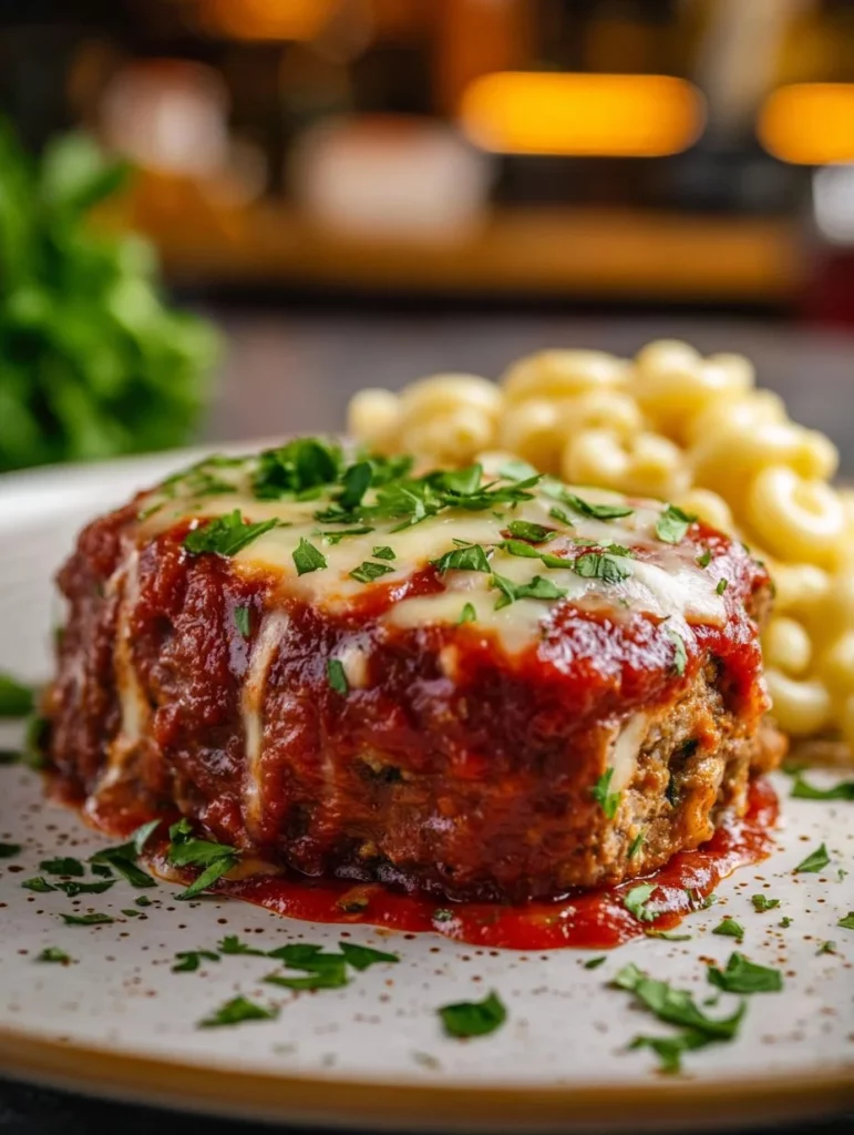 Meatloaf italiano relleno con ingredientes frescos y sabores auténticos