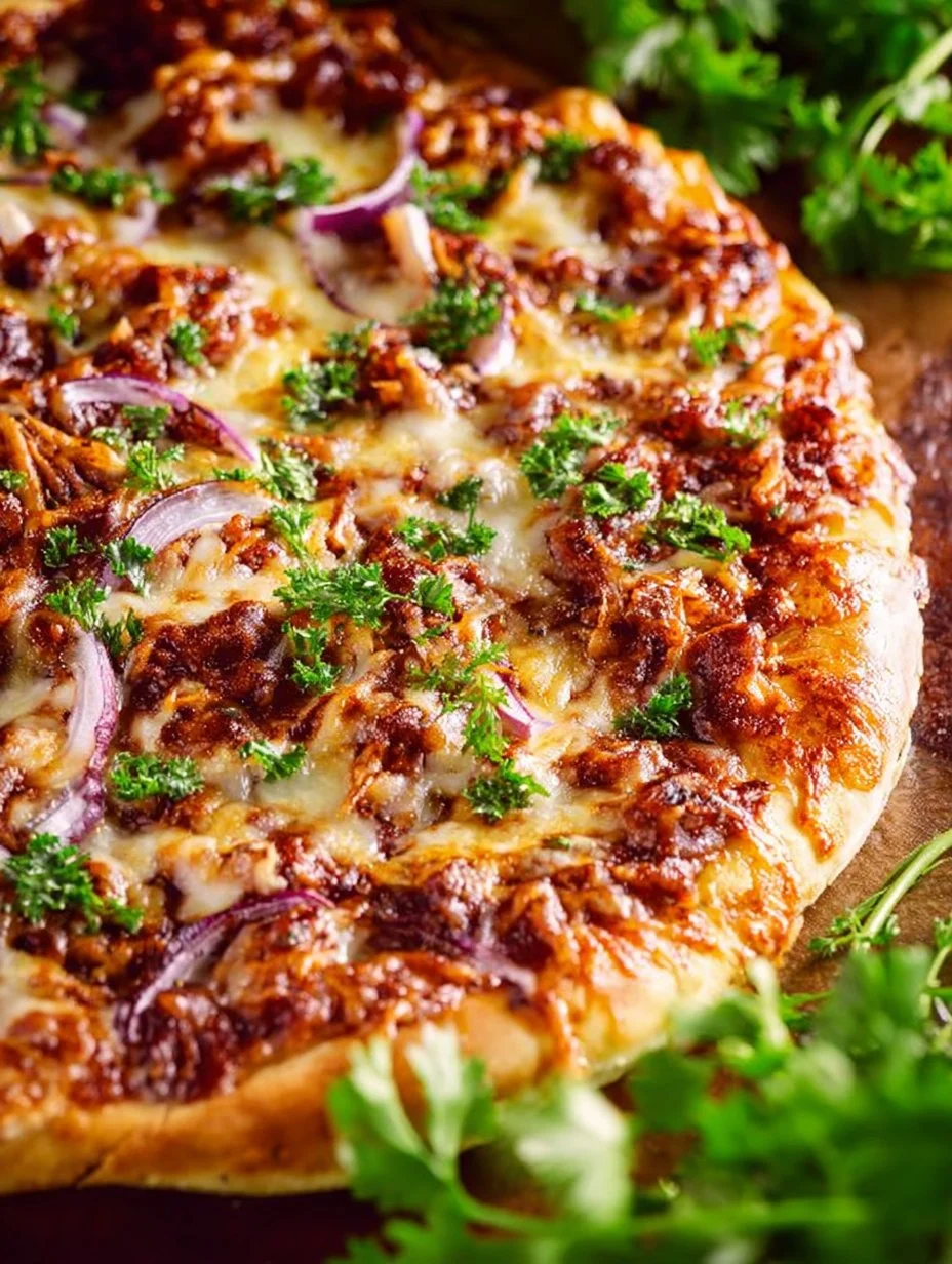 Pizza de Pollo a la Barbacoa con sabores irresistibles