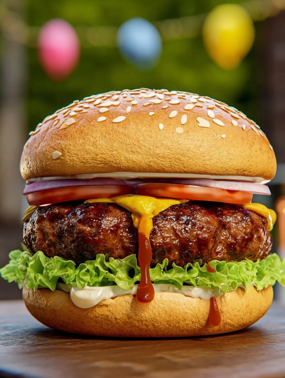 Receta fácil de hamburguesas de carne molida en una parrilla