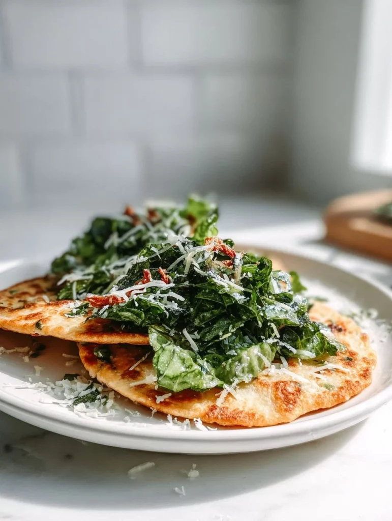Tacos de Pollo César Smash servidos con salsa y guarniciones frescas.