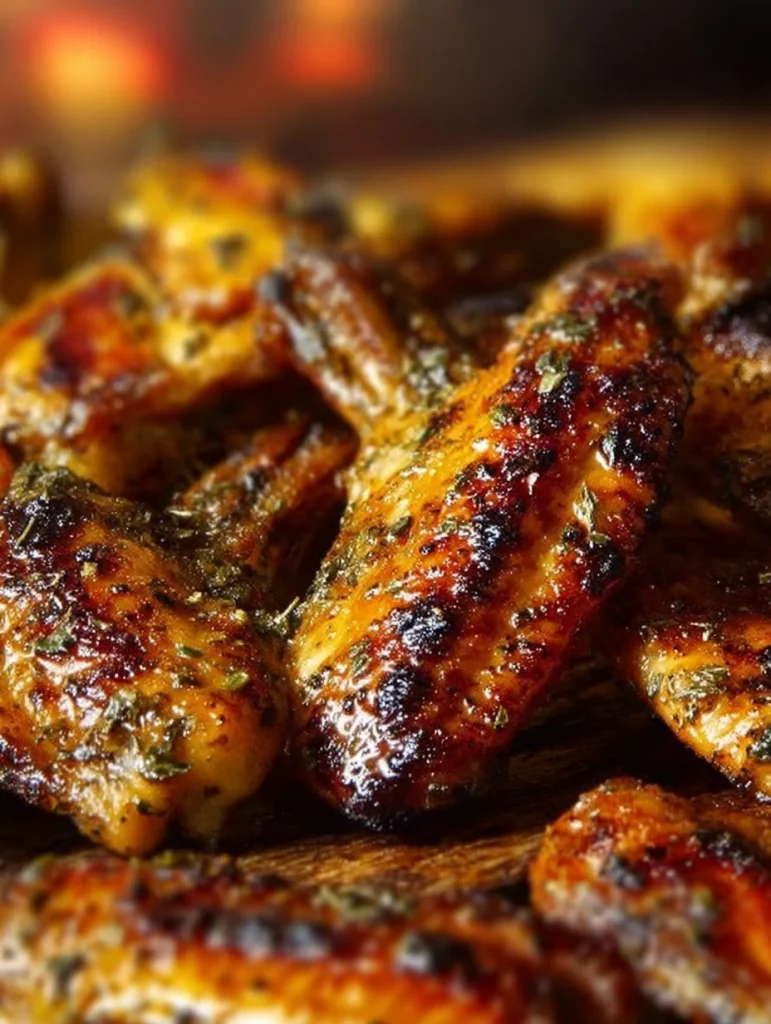 Alitas de pavo al horno crujientes y jugosas, ideales para compartir.