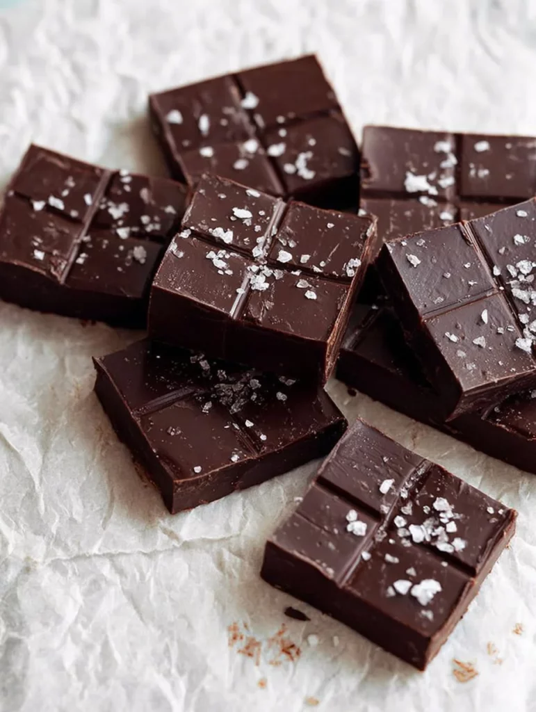 Brownies de Chocolate Crudo frescos y deliciosos en un plato