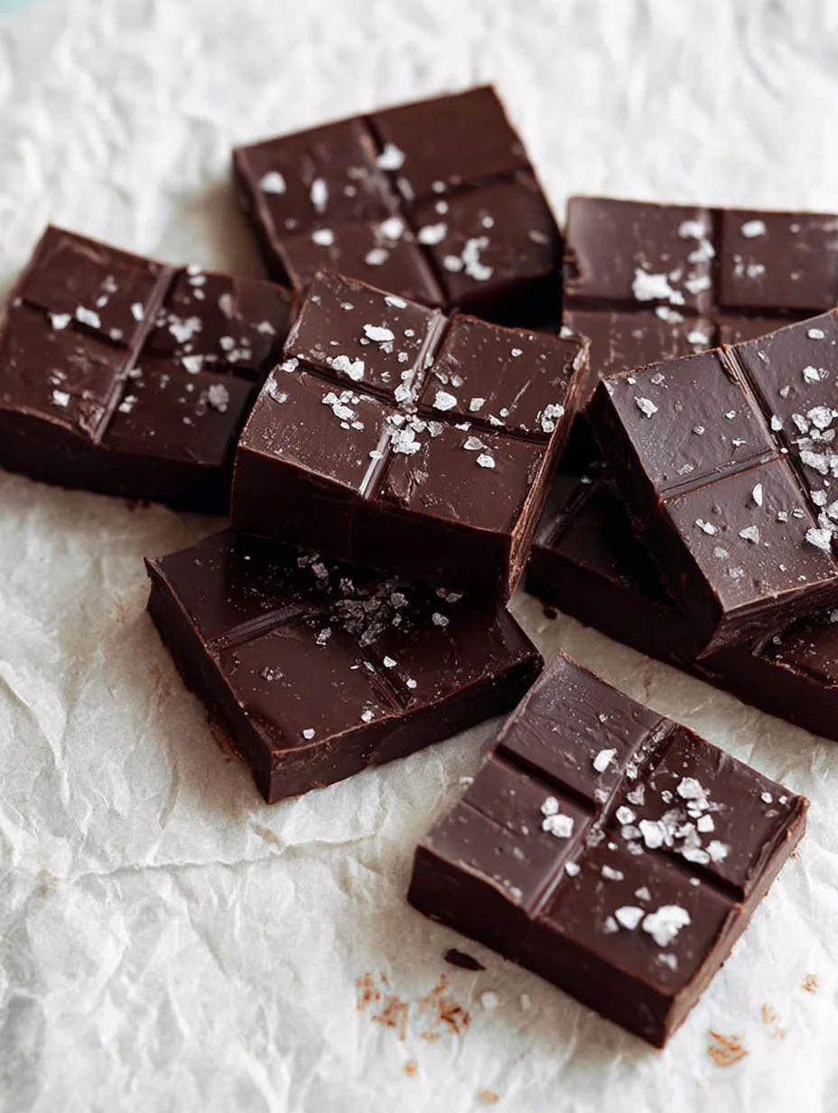 Brownies de Chocolate Crudo frescos y deliciosos en un plato