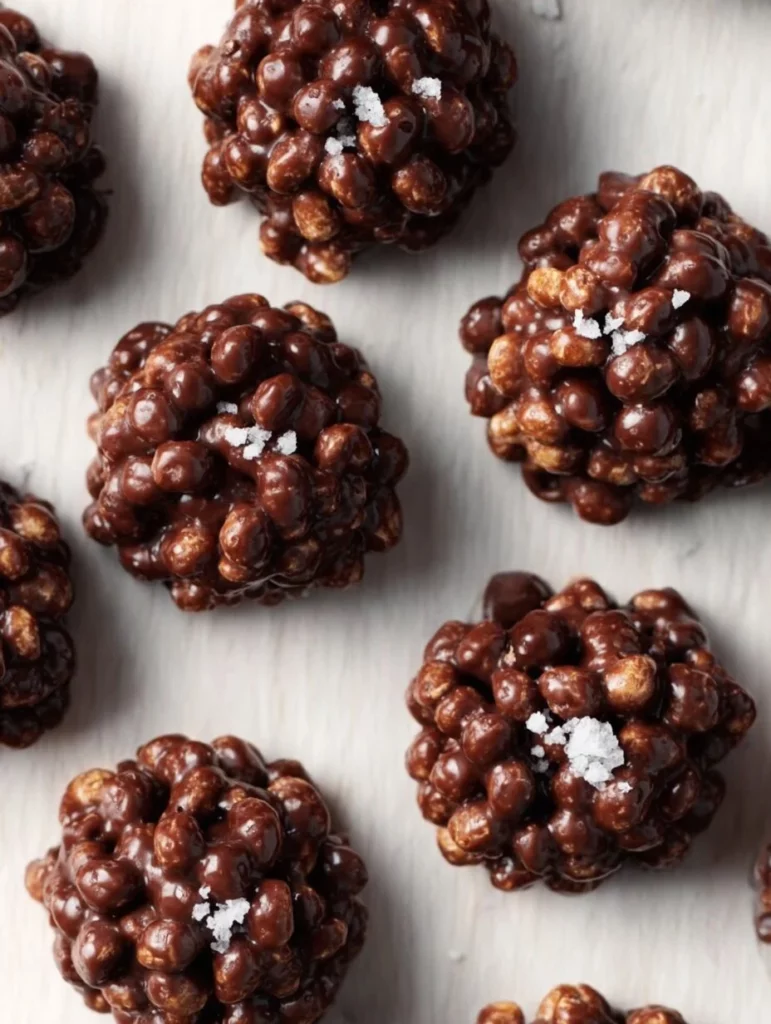 Crocantes de quinoa con chocolate, una opción de snack saludable y delicioso.