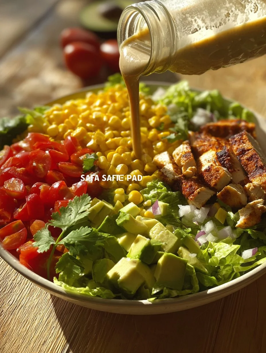 Ensalada Santa Fe de Chili's con ingredientes frescos y sabores vibrantes