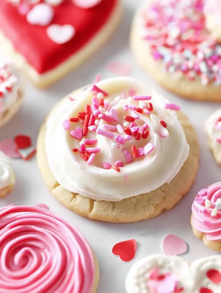 Galletas de azúcar decoradas con mantequilla cremosa