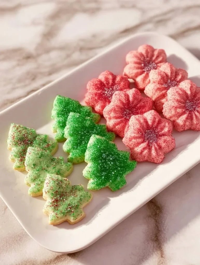 Galletas Spritz navideñas fáciles y deliciosas, perfectas para celebrar la Navidad.