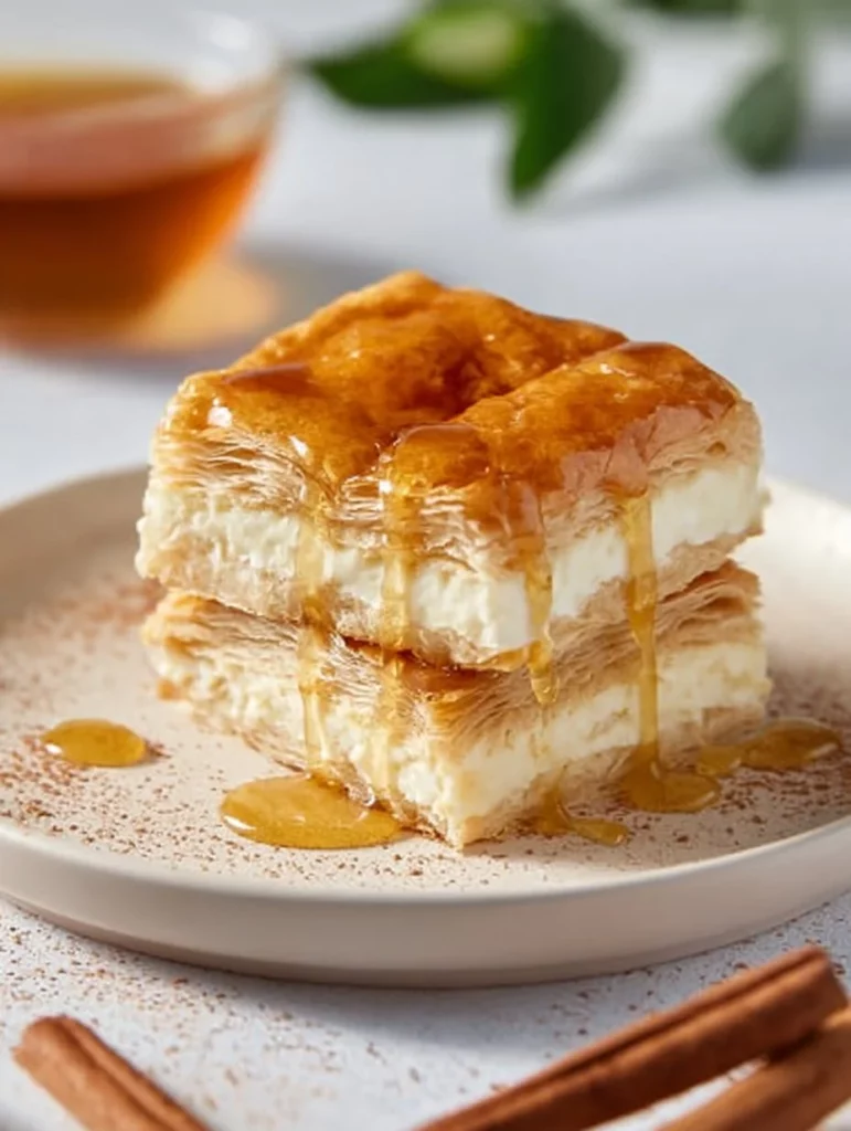 Delicioso cheesecake de sopapilla decorado