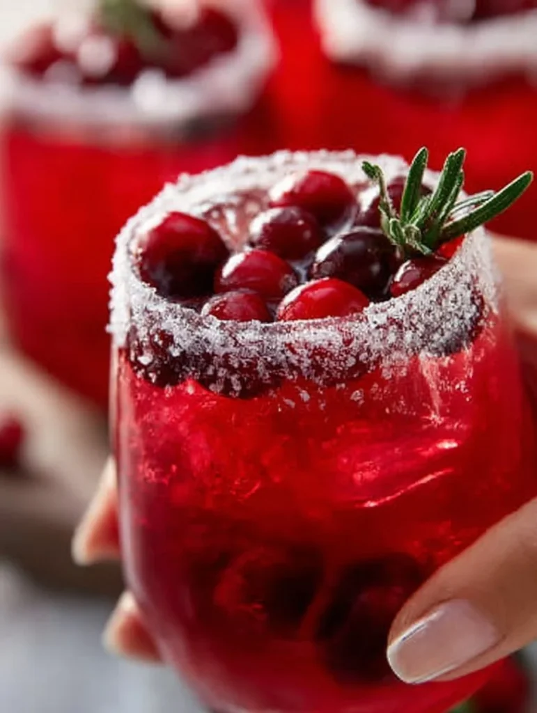 Margarita de muérdago preparada con ingredientes frescos y decorada