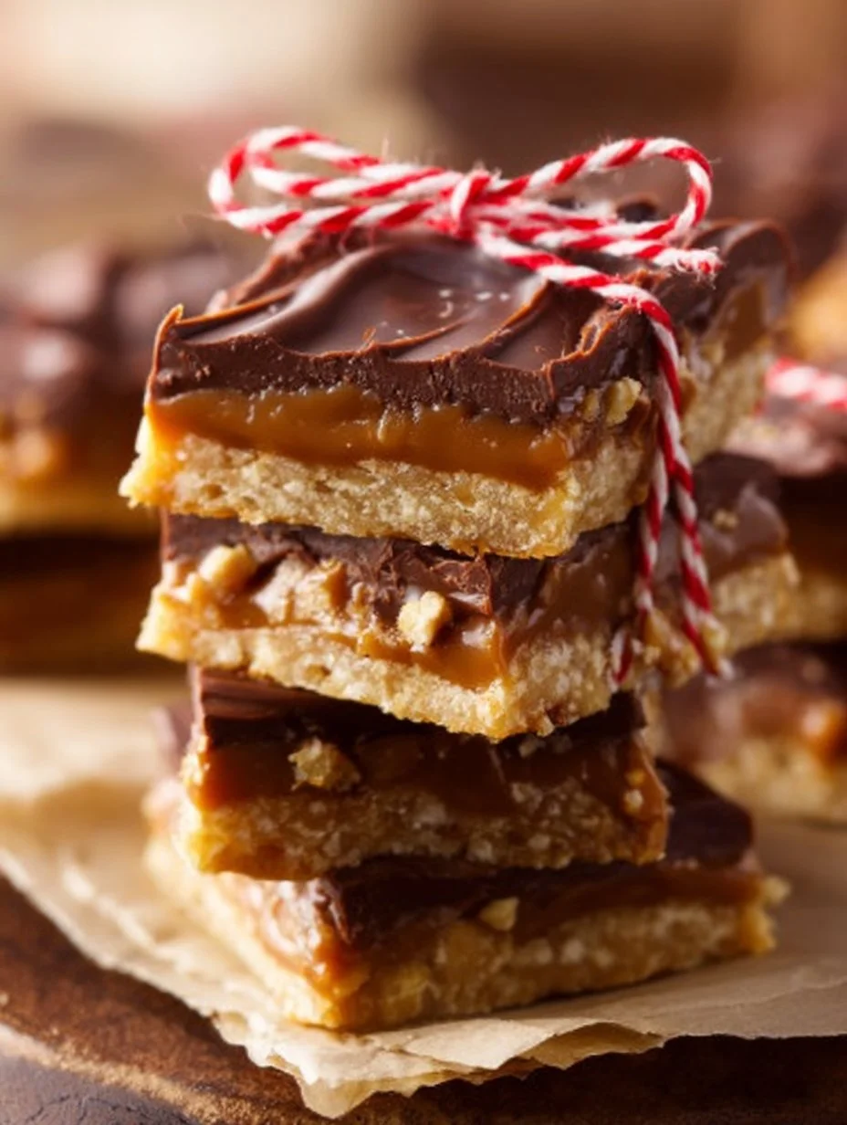 Toffee de galletas saladas decorado para Navidad