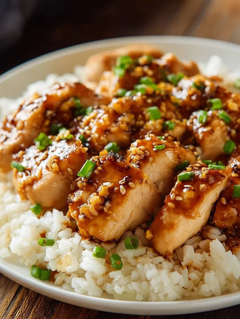 Pechugas de Pollo con Miel y Ajo, plato delicioso y fácil de preparar