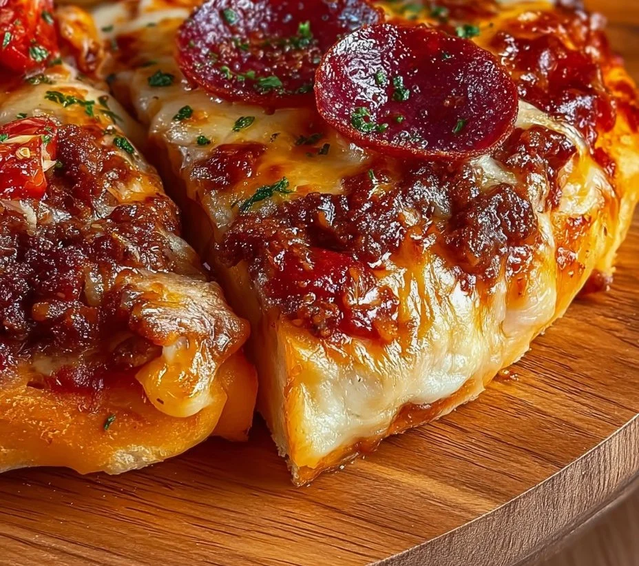 Pizza Burguer Pastel con ingredientes frescos y sabor irresistible