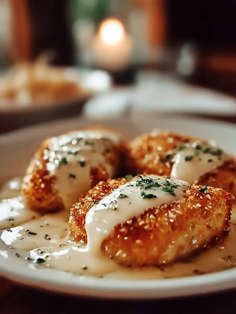 Plato de Pollo Parmesano de Longhorn Steakhouse con queso y salsa