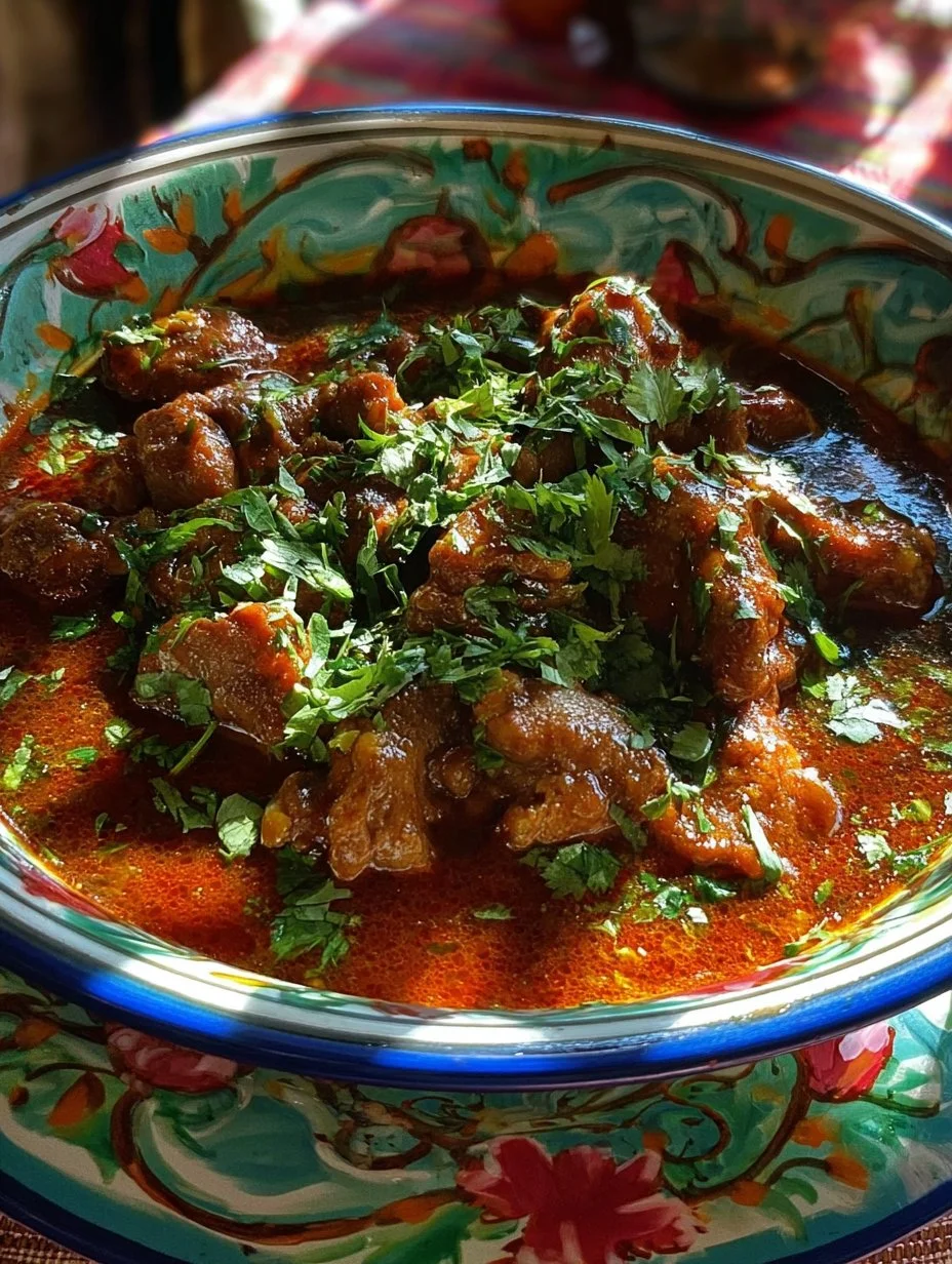 Sopa de Mollejas de Pollo servida en un tazón, con ingredientes frescos.