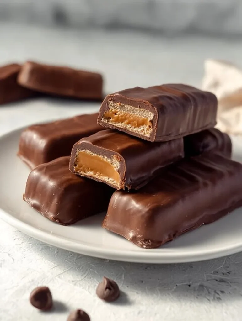 Barras Twix saludables sin gluten, receta casera deliciosa y nutritiva