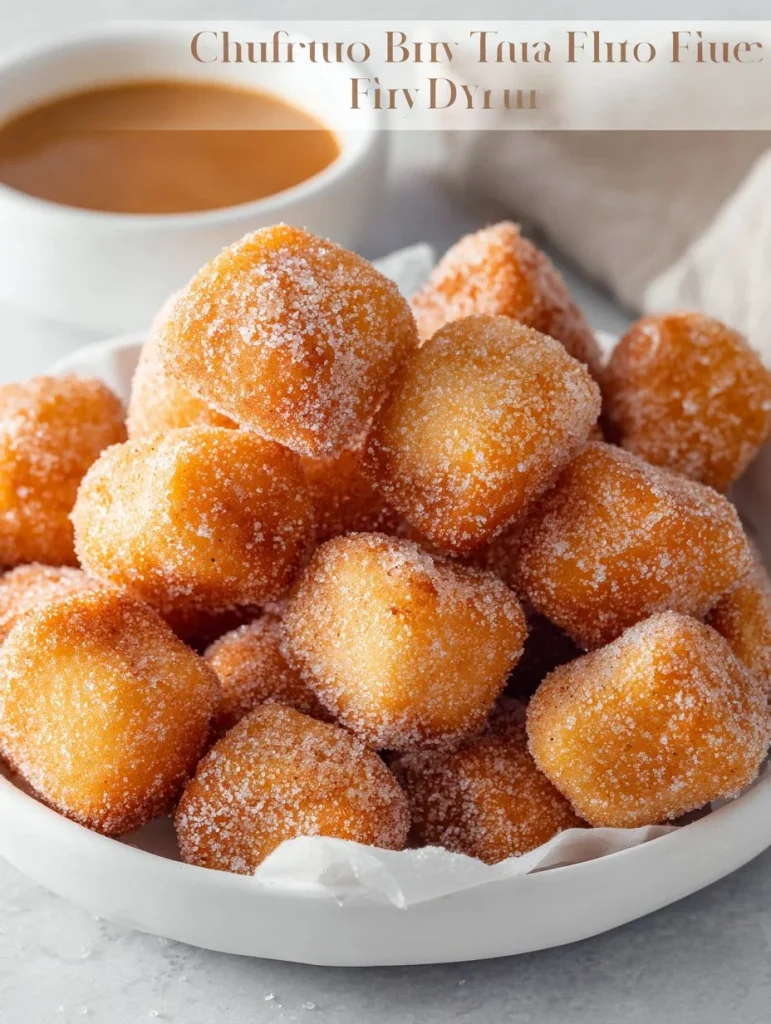 Bocaditos de churro saludables preparados en Air Fryer
