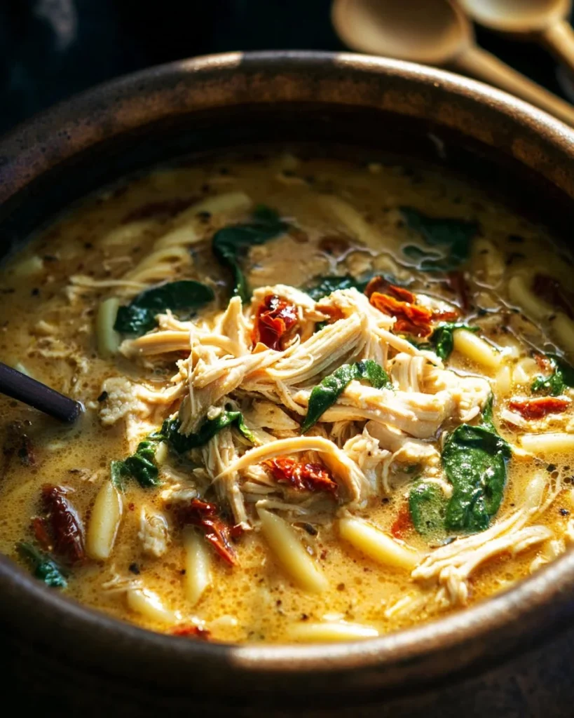 Cazuela de Sopa de Pollo 'Cásate Conmigo' en un tazón humeante y delicioso