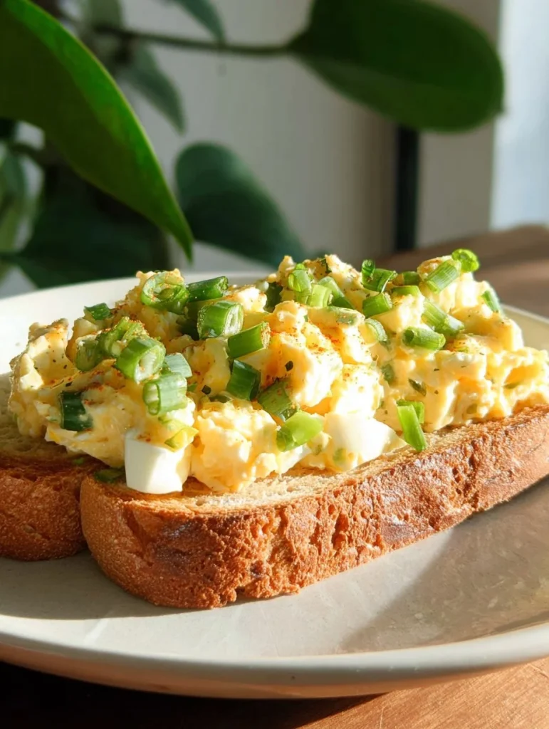 Ensalada de huevos con requesón, sin mayonesa, fresca y saludable