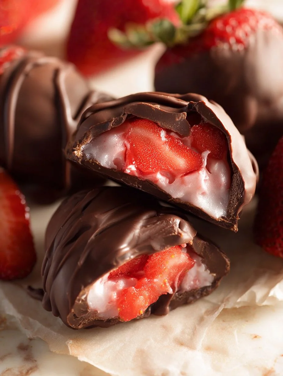 Receta de yogur de fresa con chocolate con grumos deliciosos