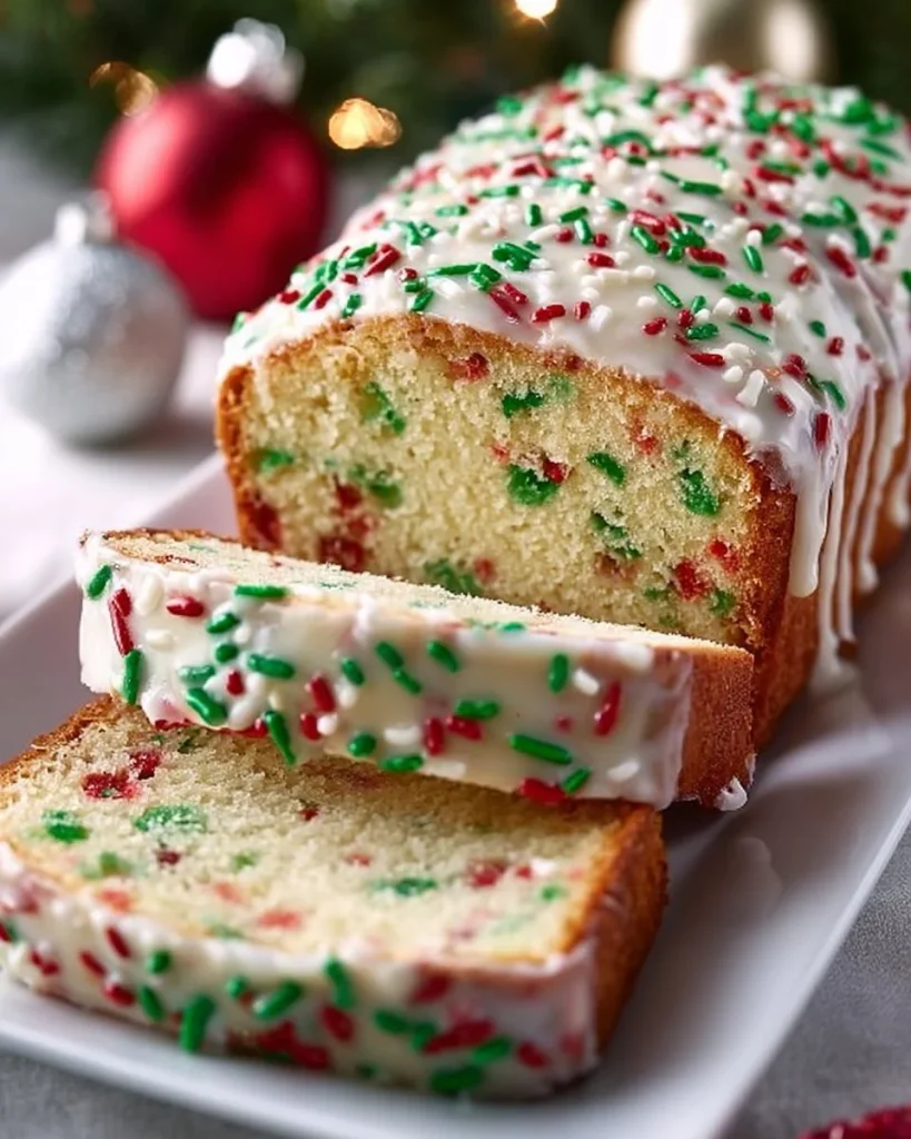 Pan Navideño recién horneado decorado para las fiestas