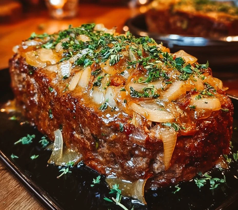 Pastel de Carne con Cebolla Francesa, un plato sabroso y fácil de preparar.