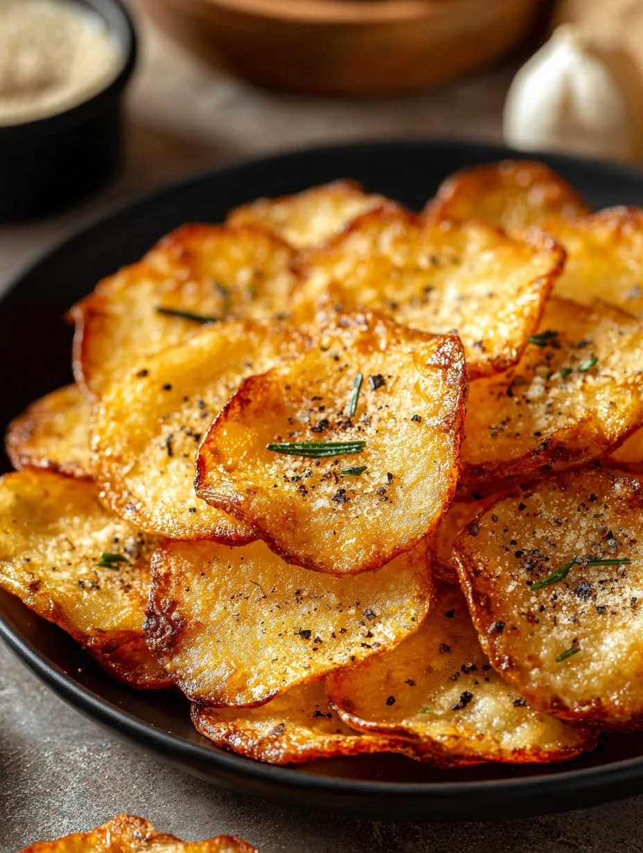 Chips de queso cottage crujientes y dorados en plato