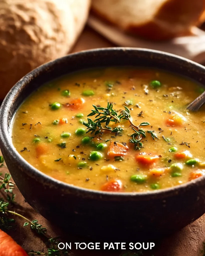 Sopa cremosa de verduras cocinada en una sola olla, saludable y sabrosa.