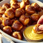Bocados de pretzel crujientes y sabrosos, ideales para compartir