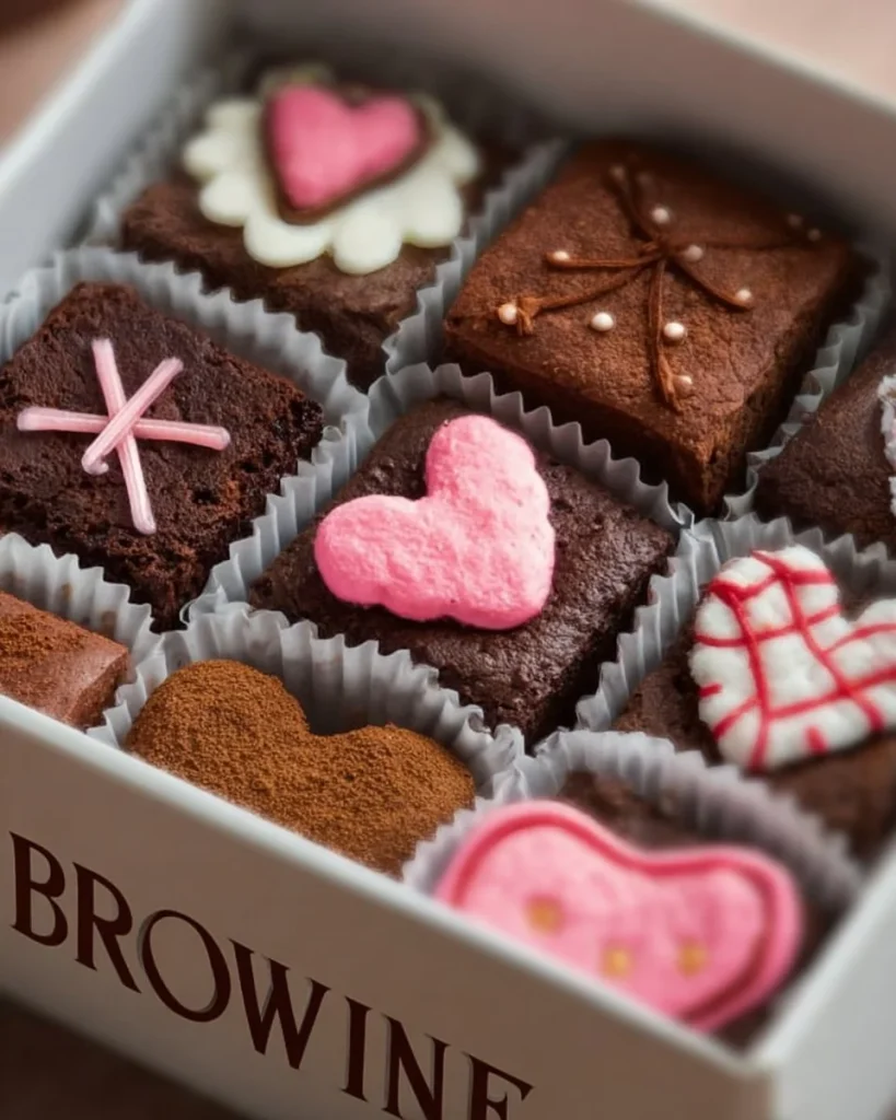 Brownies deliciosos perfectos para enviar por correo a ser queridos.