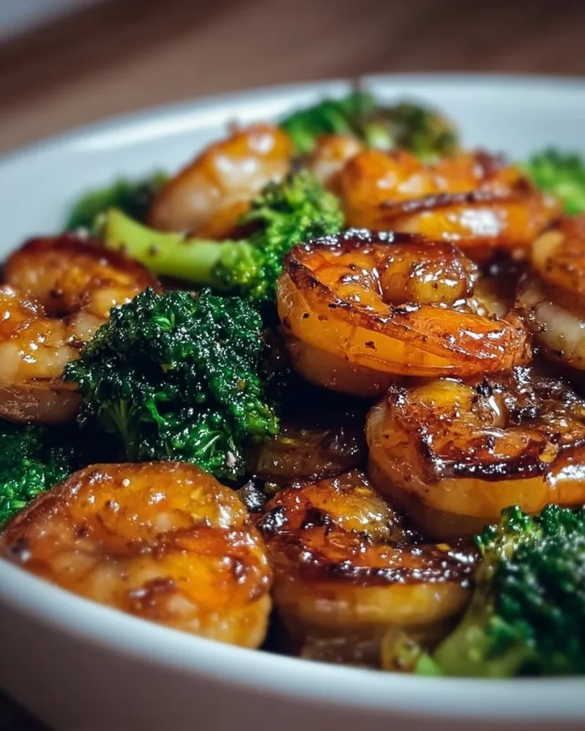 Camarones con miel y ajo, alta en proteínas y deliciosa receta