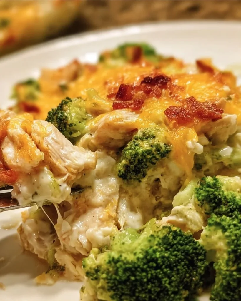 Cazuela de pollo cremoso baja en carbohidratos, plato saludable y sabroso