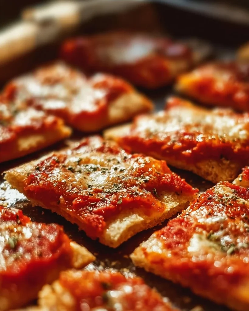 Chips de pizza crujientes listos para disfrutar como snack